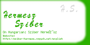 hermesz sziber business card